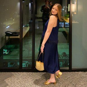 Ann Taylor Satin Skirt